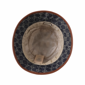 Luxury Womens Hat Gucci GG Canvas Bucket Hat in Blue A155PP280 AA171979