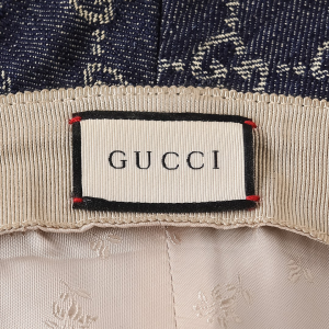 Luxury Womens Hat Gucci GG Canvas Bucket Hat in Blue A155PP280 AA171979