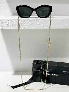 Luxury Womens Sunglasses Saint Laurent Luxury Sunglasses Black YSL68 A65PP180 AA173079