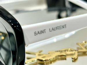 Luxury Womens Sunglasses Saint Laurent Luxury Sunglasses Black YSL68 A65PP180 AA173079