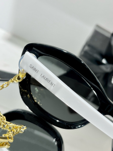 Luxury Womens Sunglasses Saint Laurent Luxury Sunglasses Black YSL68 A65PP180 AA173079