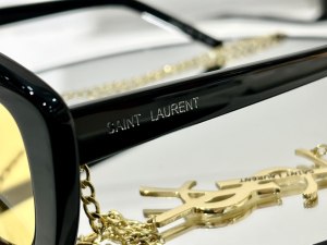 Luxury Womens Sunglasses Saint Laurent Luxury Sunglasses Black YSL68 A65PP180 AA173080