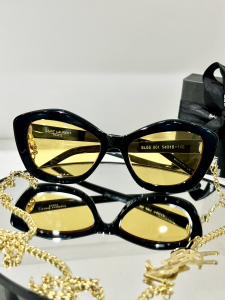 Luxury Womens Sunglasses Saint Laurent Luxury Sunglasses Black YSL68 A65PP180 AA173080