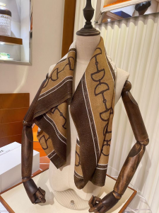 Luxury Womens Scarf Celine Cashmere Silk Scarf in Brown 110x200CM A151PP260 AA173205