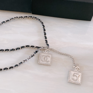 Luxury Womens Belts Chanel 2022 Chain Belt with Crystal CC and No5 A191PP240 AA173540