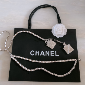 Luxury Womens Belts Chanel 2022 Chain Belt with Crystal CC and No5 A191PP240 AA173541