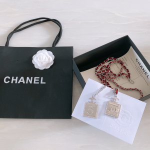 Luxury Womens Belts Chanel 2022 Chain Belt with Crystal CC and No5 A191PP240 AA173542