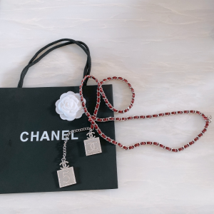 Luxury Womens Belts Chanel 2022 Chain Belt with Crystal CC and No5 A191PP240 AA173542