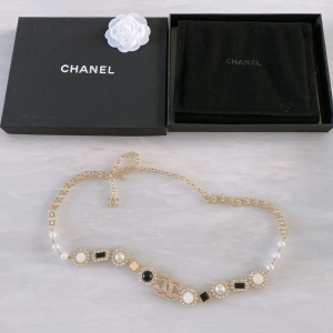 Chanel 2022 Chain Belt Crystals CC 