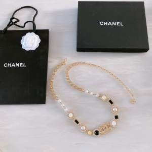 Luxury Womens Belts Chanel 2022 Chain Belt with Crystals CC A191PP280 AA173553