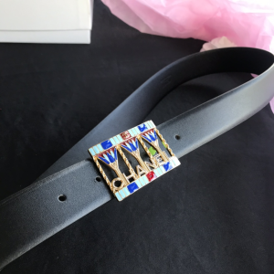 Luxury Womens Belts Chanel 2022 Leather Belt in Black 30MM A191PP240 AA173544