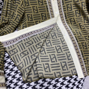 Luxury Womens Clothing Fendi 2022 FF Logo Silk Shirt SMLXL A29PP580 AA173593
