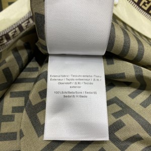 Luxury Womens Clothing Fendi 2022 FF Logo Silk Shirt SMLXL A29PP580 AA173593