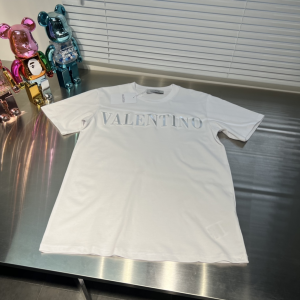 Valentino Cotton Crew neck T Shirt Valentino Print White Valentino Cotton Crew neck T Shirt Valentino Print White