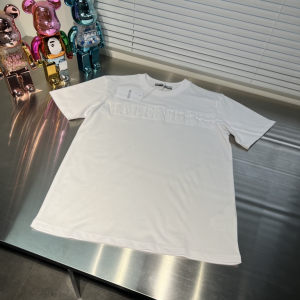 Valentino Cotton Crew neck T Shirt Valentino Print White Valentino Cotton Crew neck T Shirt Valentino Print White