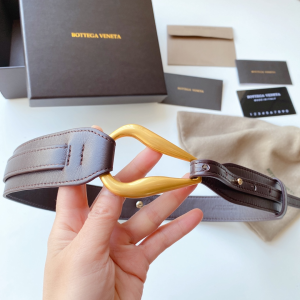 Bottega Veneta Brown Leather Belt 40MM 