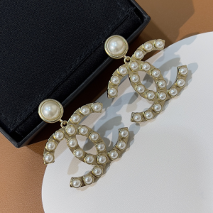 Chanel Earrings Chanel Pearls CC Logo Earrings 