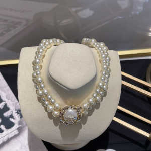 Replica Womens Jewelry Chanel Pearls Choker Necklace A152PP280 AA174555