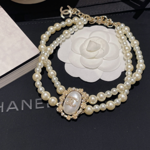 Replica Womens Jewelry Chanel Pearls Choker Necklace A152PP280 AA174555
