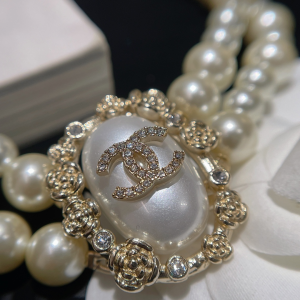Replica Womens Jewelry Chanel Pearls Choker Necklace A152PP280 AA174555