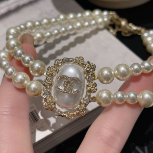 Replica Womens Jewelry Chanel Pearls Choker Necklace A152PP280 AA174555