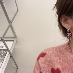 Replica Womens Jewelry Chanel Earring Chanel Blue CC Logo Earrings A152PP120 AA175163