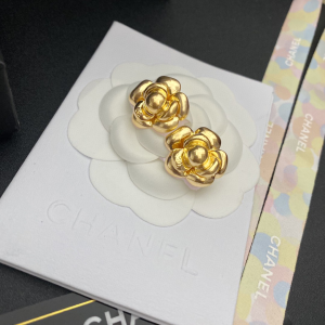 Replica Womens Jewelry Chanel Earring Chanel Gold Camellia Earrings A152PP100 AA175172