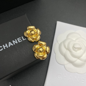 Replica Womens Jewelry Chanel Earring Chanel Gold Camellia Earrings A152PP100 AA175172