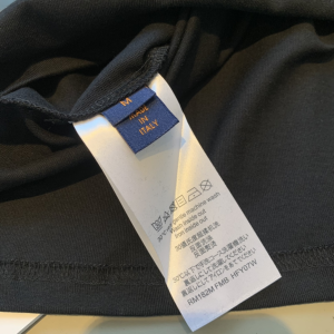 Replica Womens Clothing Louis Vuitton Black Cotton T Shirt XS To L A168PP280 AA175578