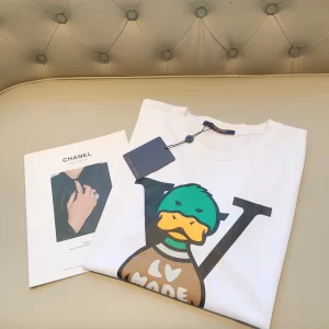 Replica Womens Clothing Louis Vuitton White Cotton T Shirt XS To L A168PP280 AA175581