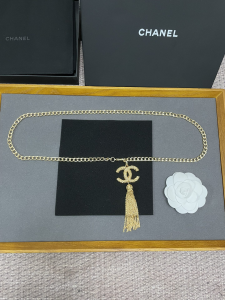 Luxury Womens Belts Chanel 2022 Chain Belts in Gold CC Tassel A175PP280 AA176080