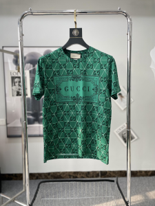 Gucci GG Cotton T Shirt Green 