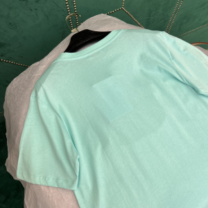 Replica Womens Clothing Chanel CC Logo Cotton T Shirt in Blue SML A154PP280 AA176520