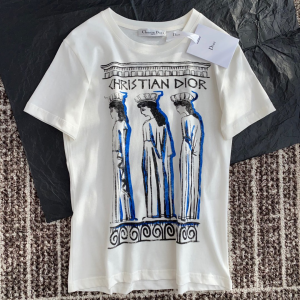 Dior White Cotton T Shirt 