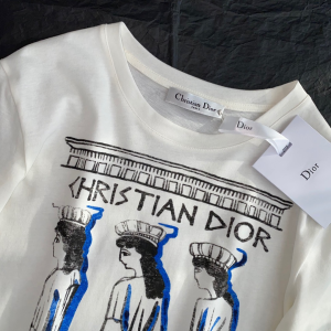 Replica Womens Clothing Dior White Cotton T Shirt SML A154PP280 AA176529