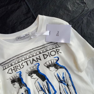 Replica Womens Clothing Dior White Cotton T Shirt SML A154PP280 AA176529