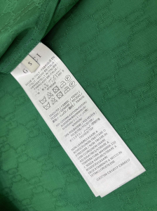 Replica Womens Clothing Gucci Green GG Embroidery Shirt SML A40PP580 AA176292