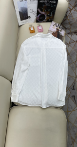 Replica Womens Clothing Gucci White GG Embroidery Shirt SML A40PP580 AA176293