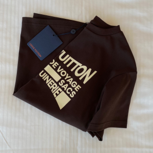 Replica Womens Clothing Louis Vuitton Black Cotton T Shirt SML A154PP280 AA176531