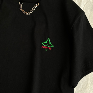 Replica Womens Clothing Louis Vuitton Black Cotton T Shirt in SML A154PP280 AA176523