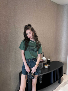 Replica Womens Clothing Louis Vuitton Green Cotton T Shirt SML A154PP280 AA176530