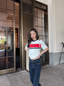 Replica Womens Clothing Prada White Cotton Jersey T Shirt SML A154PP280 AA176527