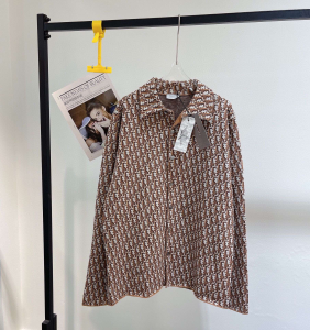 Dior Oblique Shirt Brown 