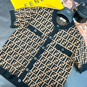 Fendi FF Knitwear Sweater Brown 