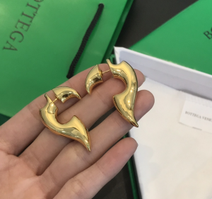 Bottega Veneta Earrings BV Sharp Gold Earrings 
