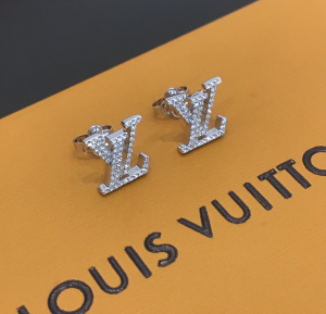 Louis Vuitton Earrings LV Iconic Silver Earrings 