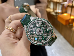 Graff VIP Classic Butterfly Diamonds Watch Green Leather 38MM Graff VIP Classic Butterfly Diamonds Watch Green Leather 38MM
