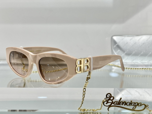 Balenciaga Luxury Sunglasses BB0095 Beige 