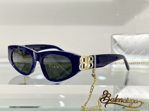 Balenciaga Luxury Sunglasses BB0095 Blue 