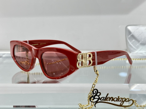 Balenciaga Luxury Sunglasses BB0095 Red 